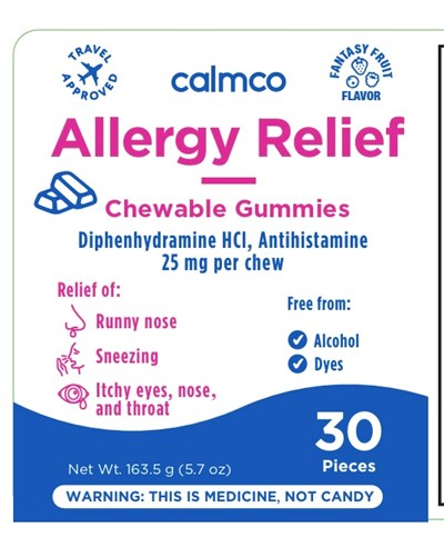 Allergy Gummy 30ct Ft (Calmco Allergy Gummies 30ct Fruit Pdp)
